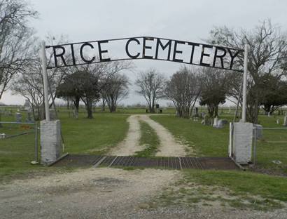 Rice TX - Rice Cemetery