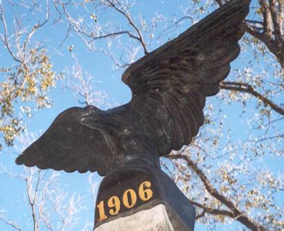 1906 Terrell County courthouse eagle , Sanderson Texas