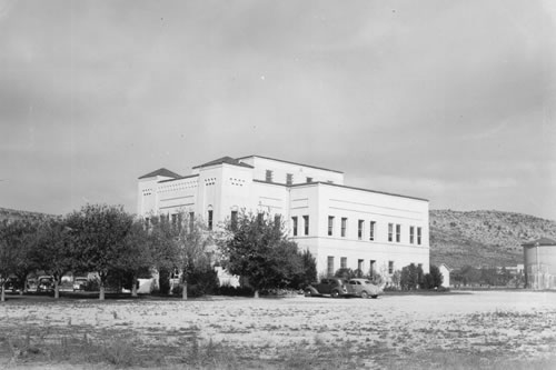 Terrell County Courthouse, Sanderson, Texas old photo