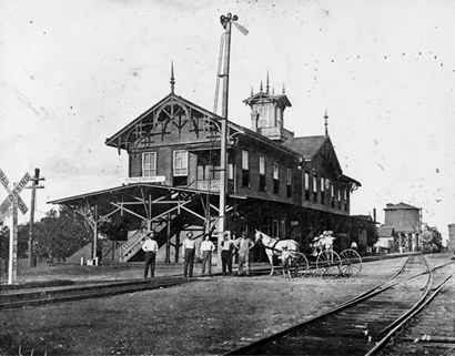Schulenburg Texas Railroad Depot old photo