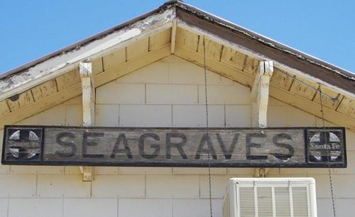 Seagraves TX - Depot sign
