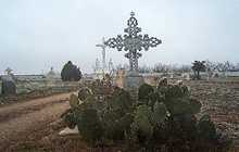 cross in Stanton Texas cemetery
