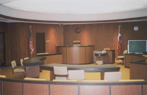 TX - Martin County Courthouse  courtroom