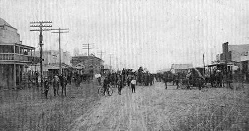 Talpa Texas 1900s street scene