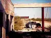 Girvin Texas gas station ruins