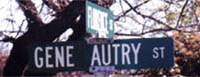 Gene Autry  street sign