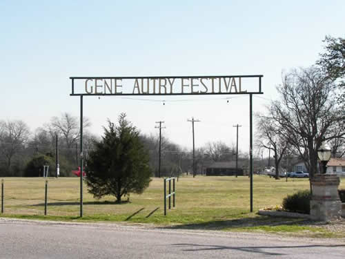 Gene Autry Festival Park Tioga Texas