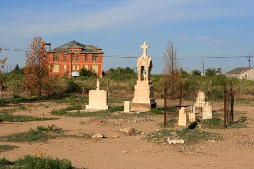 Toyah Texas cemetery and school