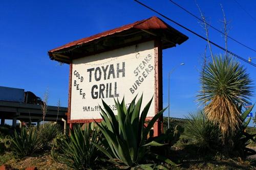 Toyah Grill sign