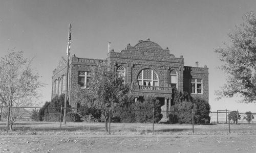 Culberson County Courthouse, Van Horn, Texas old photo