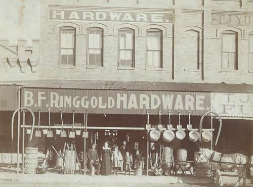 Crowell TX - B.F. Ringgold Hardware Store 