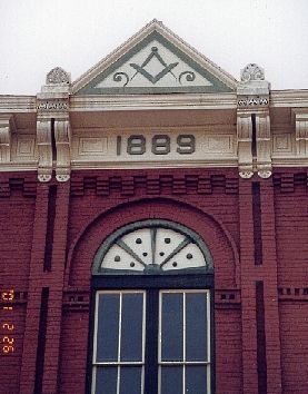 1889 masonic lodge in Waxahachie, Texas