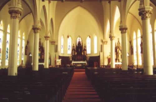 St. Michaels Catholic Church sanctuary, Weimar, Texas