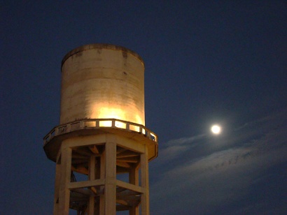 Weslaco TX - Moon and Water Tower