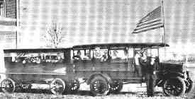 Wharton Texas school bus vintage photo