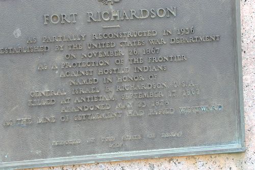 Fort Richardson State Park marker