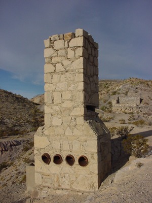 TX - Mariscal Mine chimney, Big Bend National Park