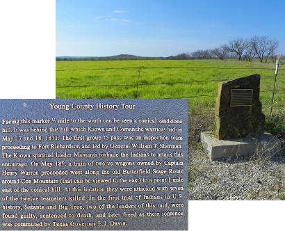 Young County History Tour Brass Marker 