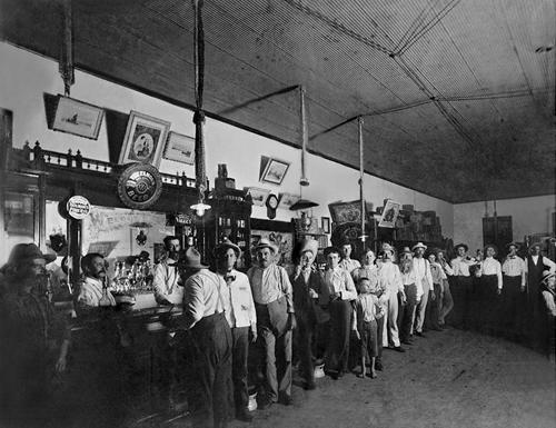 Schramm's Saloon, Shiner Texas 1900s old  photo