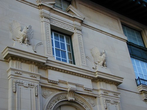 Sherman Texas Federal Courthouse eagles