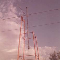 basket pole crane and water tower