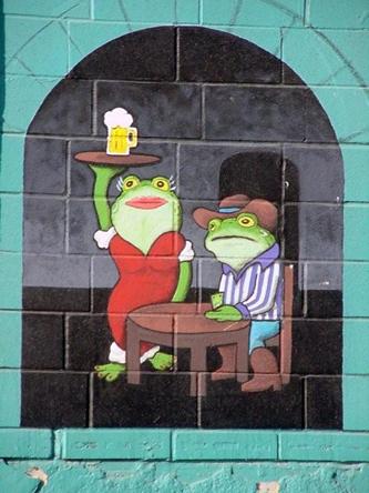 Austin Texas frog bar art 