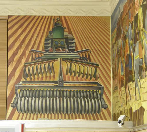 Disk Harrow - Amarillo Tx - Julius Woeltz WPA Mural 