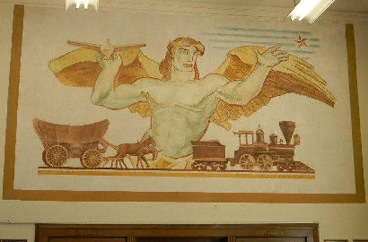 Baytown TX Post Office Mural -  'Texas' by Barse Miller, 1938