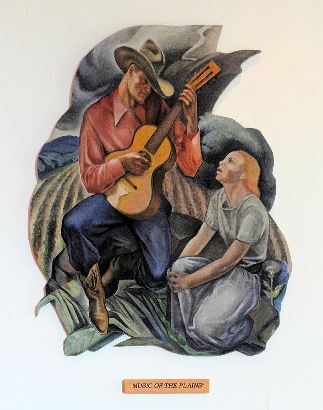 Kilgore Tx PO Mural Music Of The Plains
