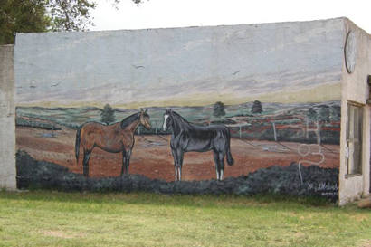Matador TX mural - horses