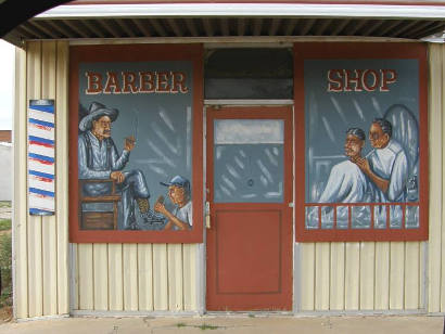 McLean TX Mural -  Barber Shop