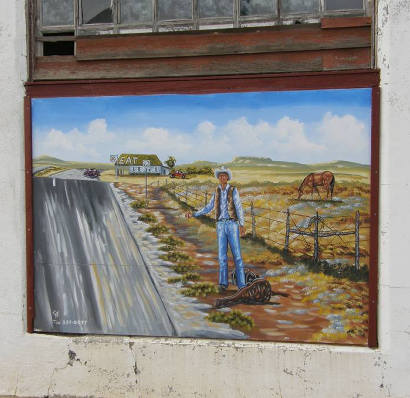 McLean TX Mural - Hitchiker