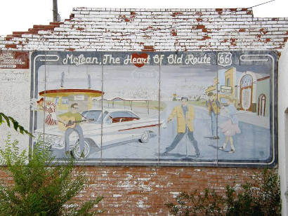 Mclean Tx, Heart of Old Route 66 mural