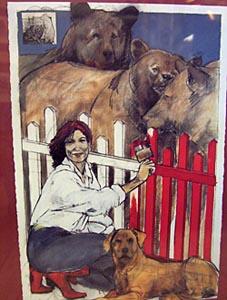 Donna Howell-Sickles' poster - "Keeping Out the Bears"