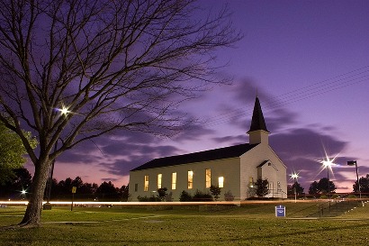 Longview TX - Speer Chapel , Harmon General Hospital Chapel,  Night view