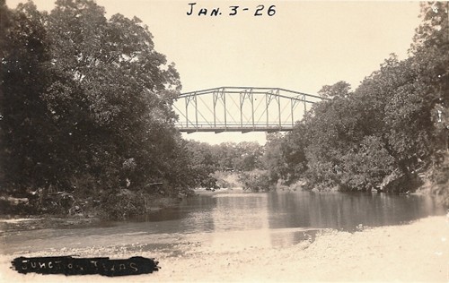 Bridge at Junction, Texas old photo