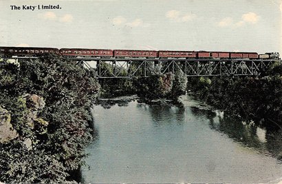 San Antonio TX Bridge Katy Limited Postmark 1912