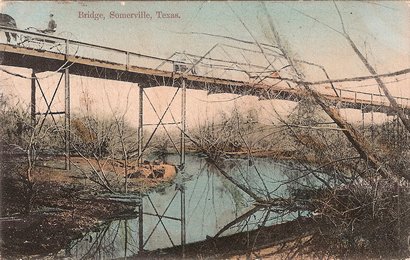 Somerville, TX Bridge pastmarked 1909