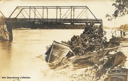 Denison, TX - Wagon Bridge, Red River, After High Water May 26, 1908 