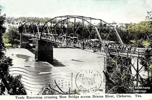 Cleburne, Texas - New Bridge crossing the Brazos River 