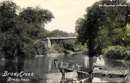 Brady TX - Brady Creek Bridge, June 14th, 1913