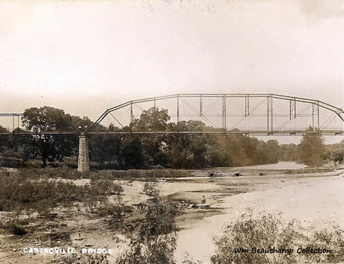 Castroville, TX - Medina River Bridge Postmarked October 2, 1908