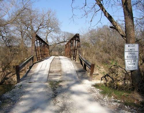 Hamilton County Closed CR222 Bridge, Texas