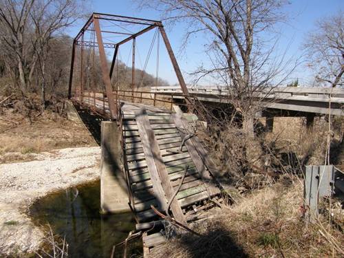 Closed CR103 Bridge Hamilton County, Texas 