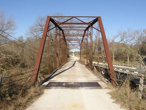 Lampasas River Adamsville Tx Thru Truss bridge