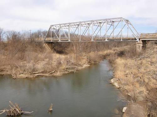 Shackelford County Albany TX FM601 Through Truss Bridge over Hubbard Creek