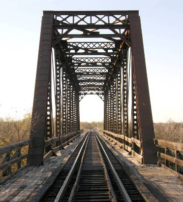 Ballinger TX - Railroad Bridge over Colorado  River