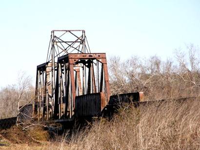 Brazoria Tx - Brazos River Railroad Swing Bridge