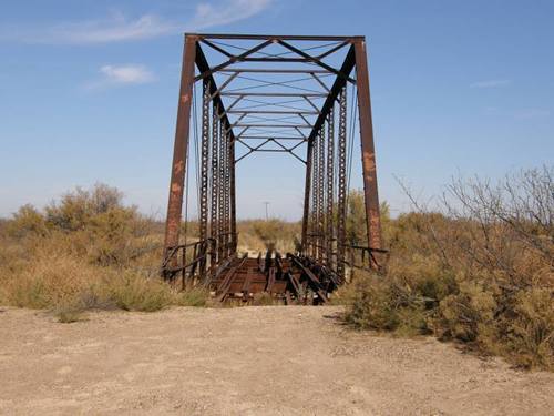 Abandoned Imperial Through Truss Bridge,  Pecos River,  West Texas