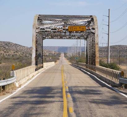 Pecos County Tx Pecos River Thru Truss Bridge